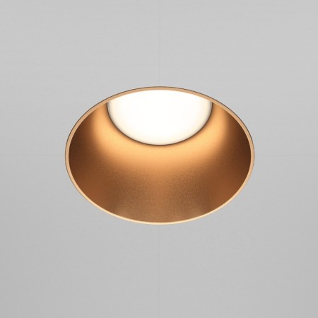 Building lamp Technical DL051-01-GU10-RRD-WMG, GU10, 1x20 W, 140x140x55 mm, matte gold-2