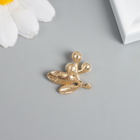 Decor for creativity Metal "Victor with pearls" gold 2.1x2.1x0.6 cm-2
