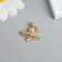 Decor for creativity Metal "Victor with pearls" gold 2.1x2.1x0.6 cm