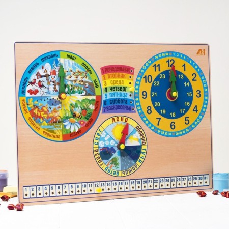 Developing board “Calendar of nature. Watch"-1
