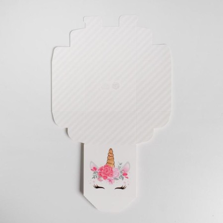 Gift folding box, packaging, “unicorn”, 12 x 8 x 12 cm-4