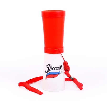Whistle-jet fan "Russia", flag, 17 cm, mix color-1