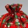 Bag gift canvas "New Year's cage", snowflakes, 20 x 30 cm +/- 1.5 cm, New Year