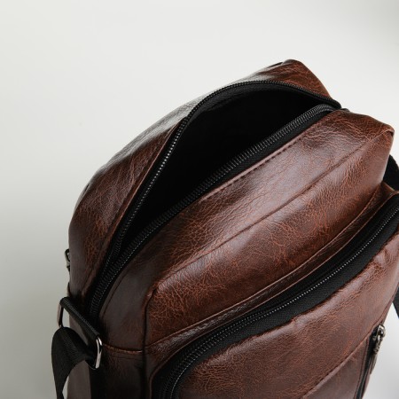 Male bag, brown color-4