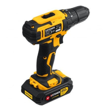 Drill screwdriver Brush Steher CD-200-2, 350-1350 rpm, 2 AKBX2 ACh, 2 Skor., 40 nm-2