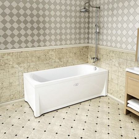 Bath screen Vannesa 2-31-0-1-0-210 "Nicole", mount, left-1