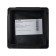 The plug for a square pipe is internal 80x80, the color is black
