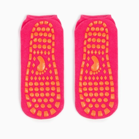 Women's socks anti-slip, pink color, size 23-25 ​​(36-40)-2