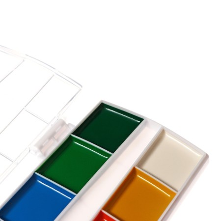 Watercolor 12 colors plastic, Erichkrause Art Spirit with enlarged cuvettes-4