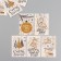 Cardboard tag "The miracle is about to happen..." A set of 10 pcs (5 types) 4x6 cm