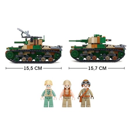 Constructor Army "Tank", 2 assembly options, 563 parts-1