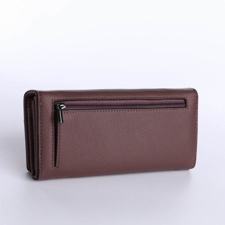 Women's wallet on magnet, purple color-1