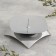 Cattle of "quarter n" metal per candle, 9.5x3 cm, chrome