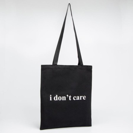 A chopper bag without a zipper, without lining, black color