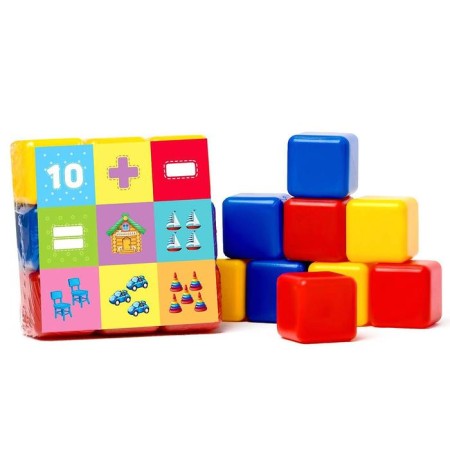 A set of colored cubes "Account", 9 pieces, 4 x 4 cm, according to the Montessori methodology-4