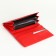 Women's wallet on magnets, red color