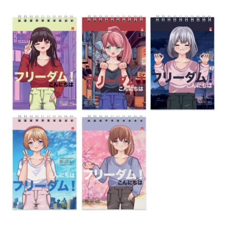 Notepad A6, 40 sheets on the crest Anime Freedoom, cover laminated cardboard, mix
