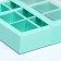 Box for 9 sweets with a shell, green, 14.5 x 14.5 x 3.5 cm