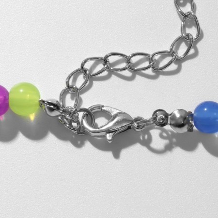 Beads "Hearts" Trio, multi -colored, 33 cm-2