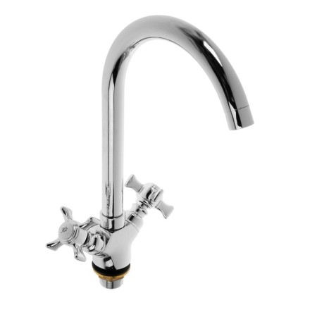 Accoona A4570 kitchen mixer, two -wound, with nut, brass, chrome