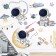 Sticker Plastic Interior color "Small astronauts" 30x90 cm set 2 sheets