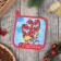 Graduation "Tea drinking with the Dragon" 17x17 cm, 35% HL, 65% PE, Vatin 250 g/m2