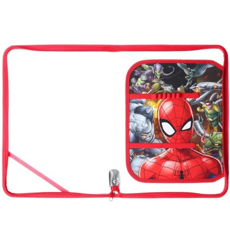 Plastic A4 folder, with zipper, spider-man-1