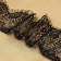 Lace cilia, 90 mm × 9 ± 0.5 m, in Bobin 3 pcs 3 m, black color