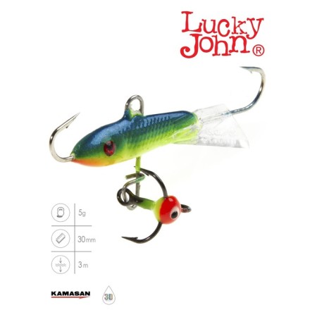 Balancir Lucky John Classic 3 + tee, 3 cm, color 29 blister