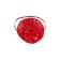 Wicker basket 20 x 20 x 9 cm, handle h = 25 cm, red