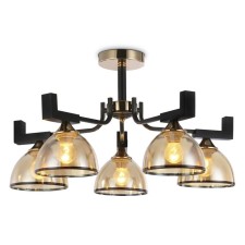 Suspended chandelier Ambrella Light, Traditional, TR9099, 5HE27, Black Color, Gold