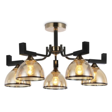 Suspended chandelier Ambrella Light, Traditional, TR9099, 5HE27, Black Color, Gold