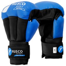 Hand -to -hand combat gloves ruscosport, 10 ounces, blue color