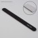 File - emery, abrasiveness 100/180, 18 cm, packing 20 pcs, black color