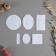 Clothing patch, heat -muffle, 6 pcs, white color