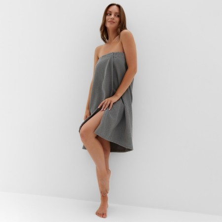 Ethel towel, col. Gray, wives. Pareo 75x150 cm, 100% polyester, 300 g/m2-4