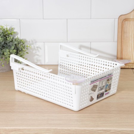 Storage basket suspended "loft", 29 × 26 × 11 cm, white color-5