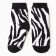 Women's socks "Zebra", black/white color, size 36-40