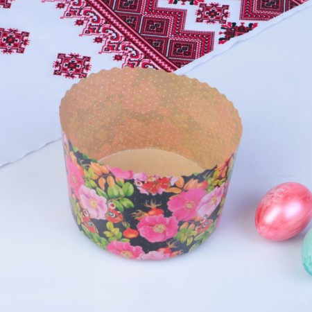 Paper form for cake "Rosehip" 134 x 100 mm-1