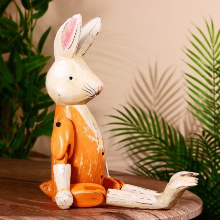 Souvenir "Rabbit" hanging paws, wood 40 cm-1