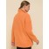Female hoodies, size 44, orange color