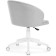 Computer chair Plastic Plastic/velor, white/gray 59x60x78 cm