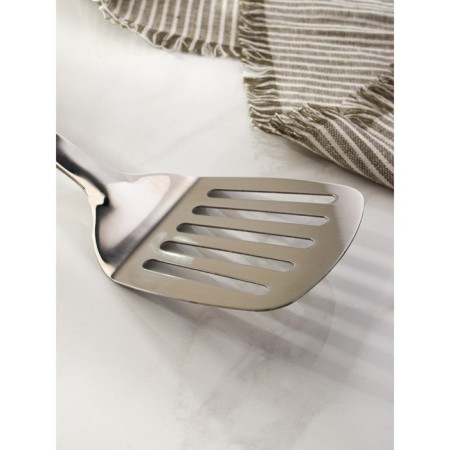 Stainless steel blade with holes of the Home share, length 38.5 cm, thickness 3 mm-1