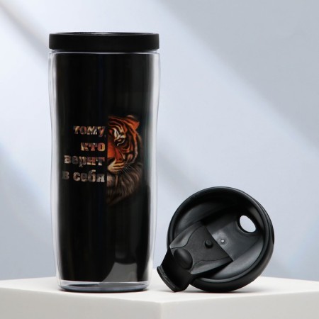 Thermal engine with the insert “He who believes”, 350 ml-2