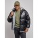 Eco -leather jacket men, size 54, black color