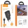 Network charger HOCO C88A, 2 USB, 2.4 A, Type -C - USB, 1 m, black cable