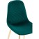 Stol on a metal frame DABL Metal/velor, gold/green 44x52x87 cm