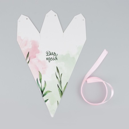 Carriage - hexagon for flowers "For you!", White 15 x 35 x 15 cm-6