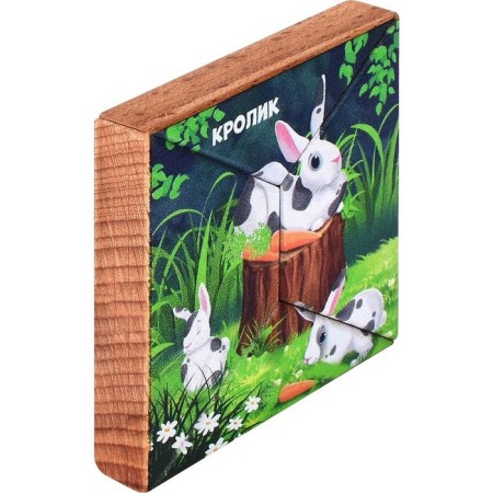 Magnetic puzzle according to the early development system "Rabbit"-1