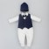 Kinderlitto “Young gentleman” discharge kit, 4 items, height 50-56 cm, dark blue color